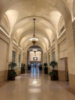 Hallway inside Michigan Central Station 